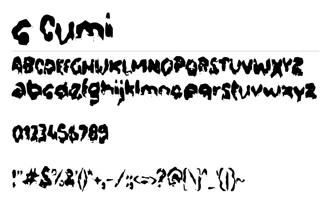 c Cumi Font preview