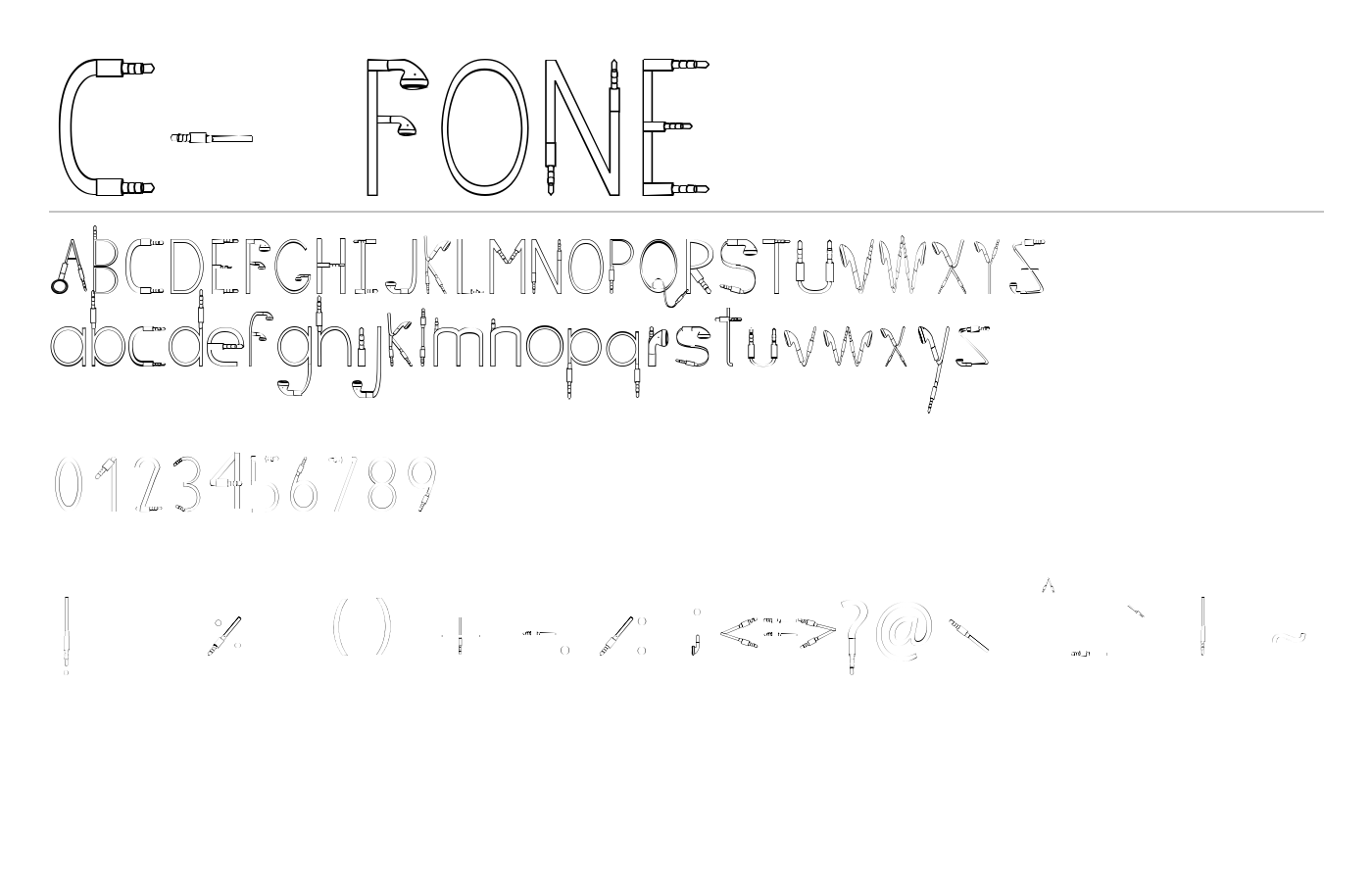 C- FONE Font preview
