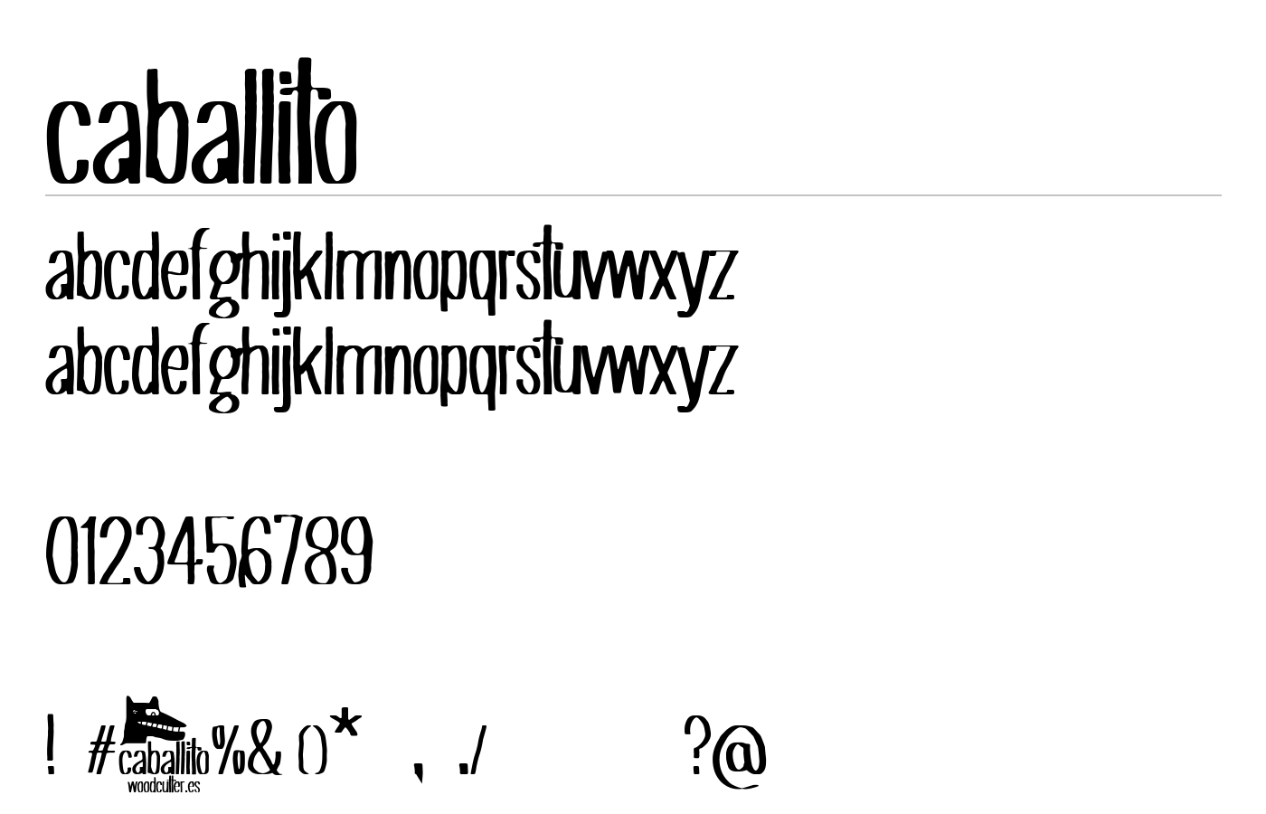 Caballito Font preview