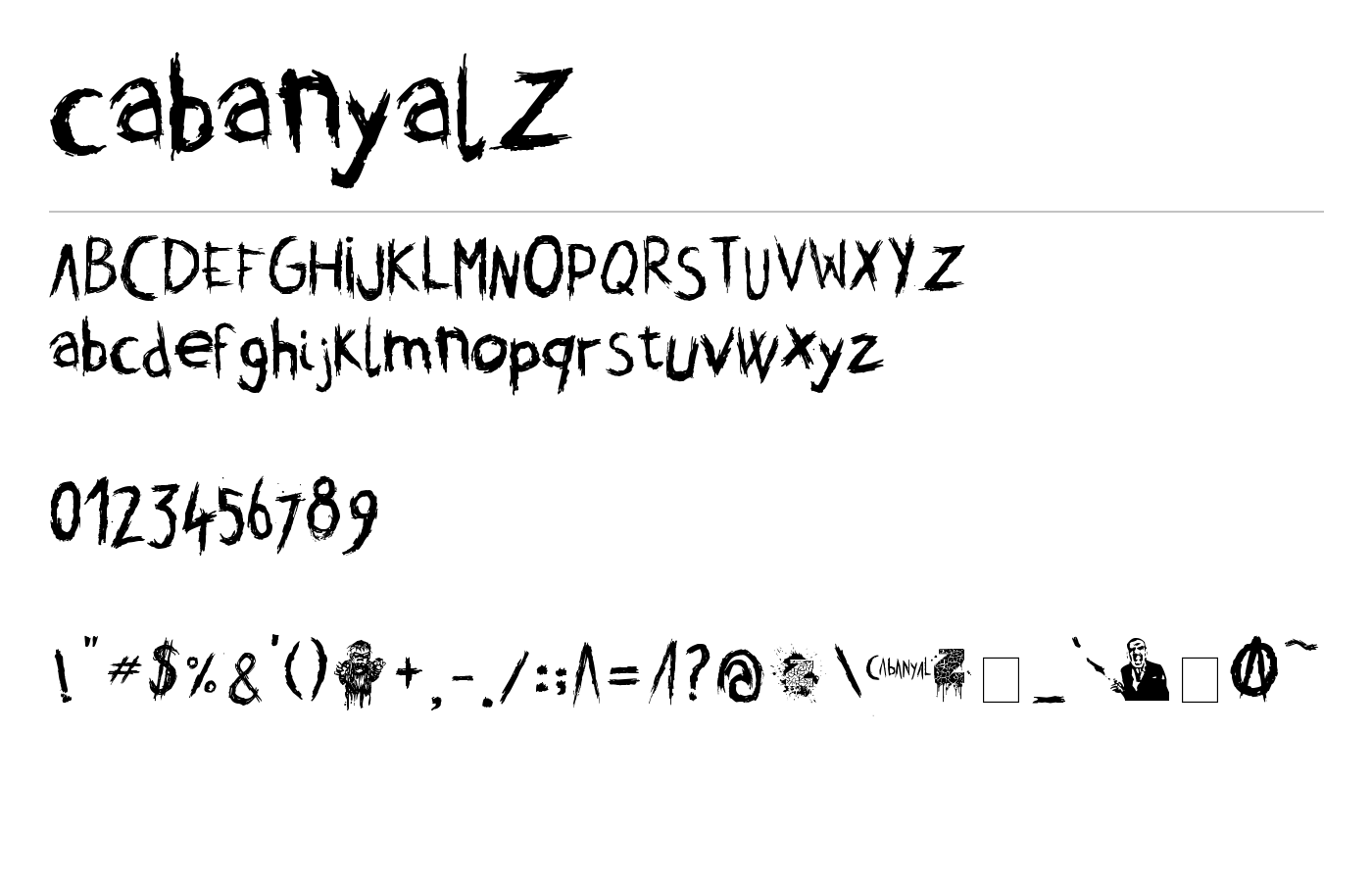 cabanyalZ Font preview