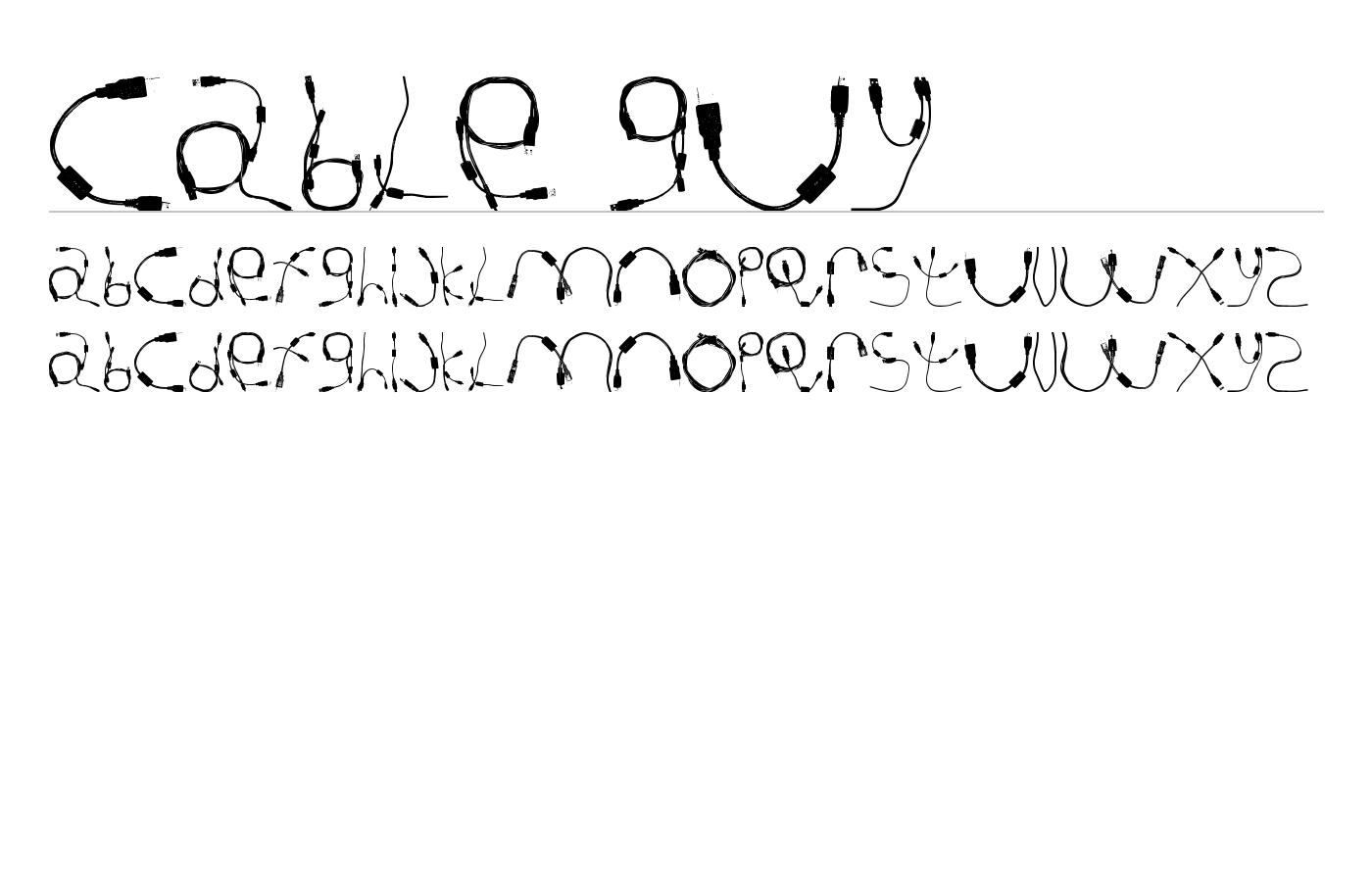 Cable Guy Font preview