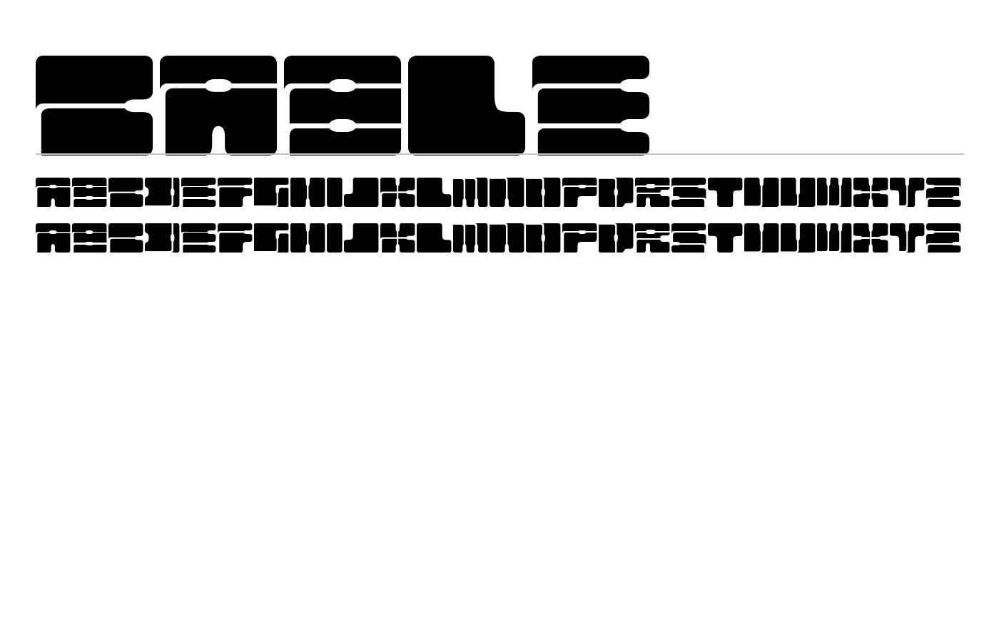 Cable Font preview