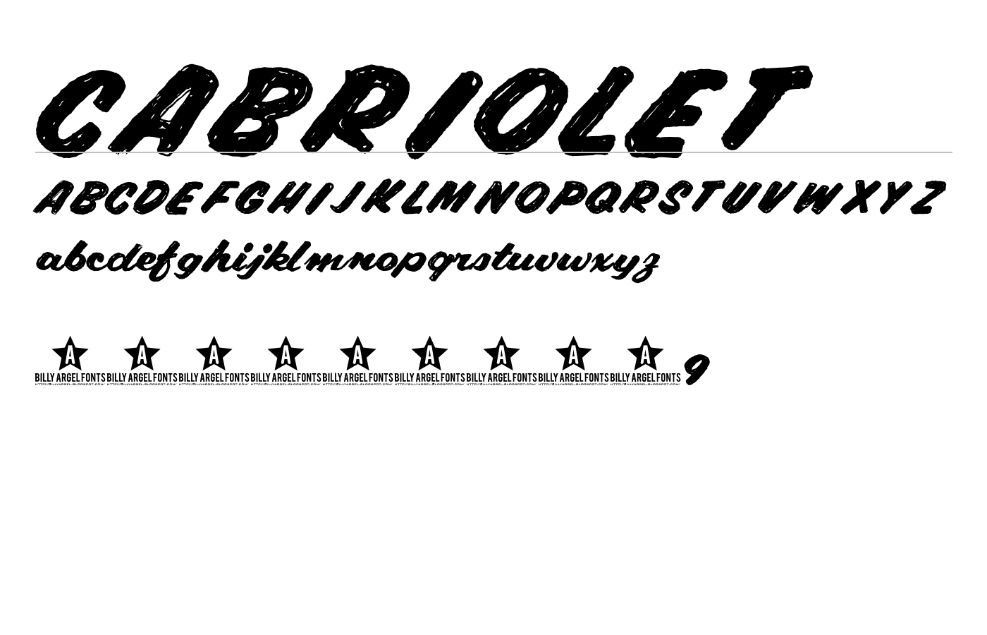 CABRIOLET Font preview
