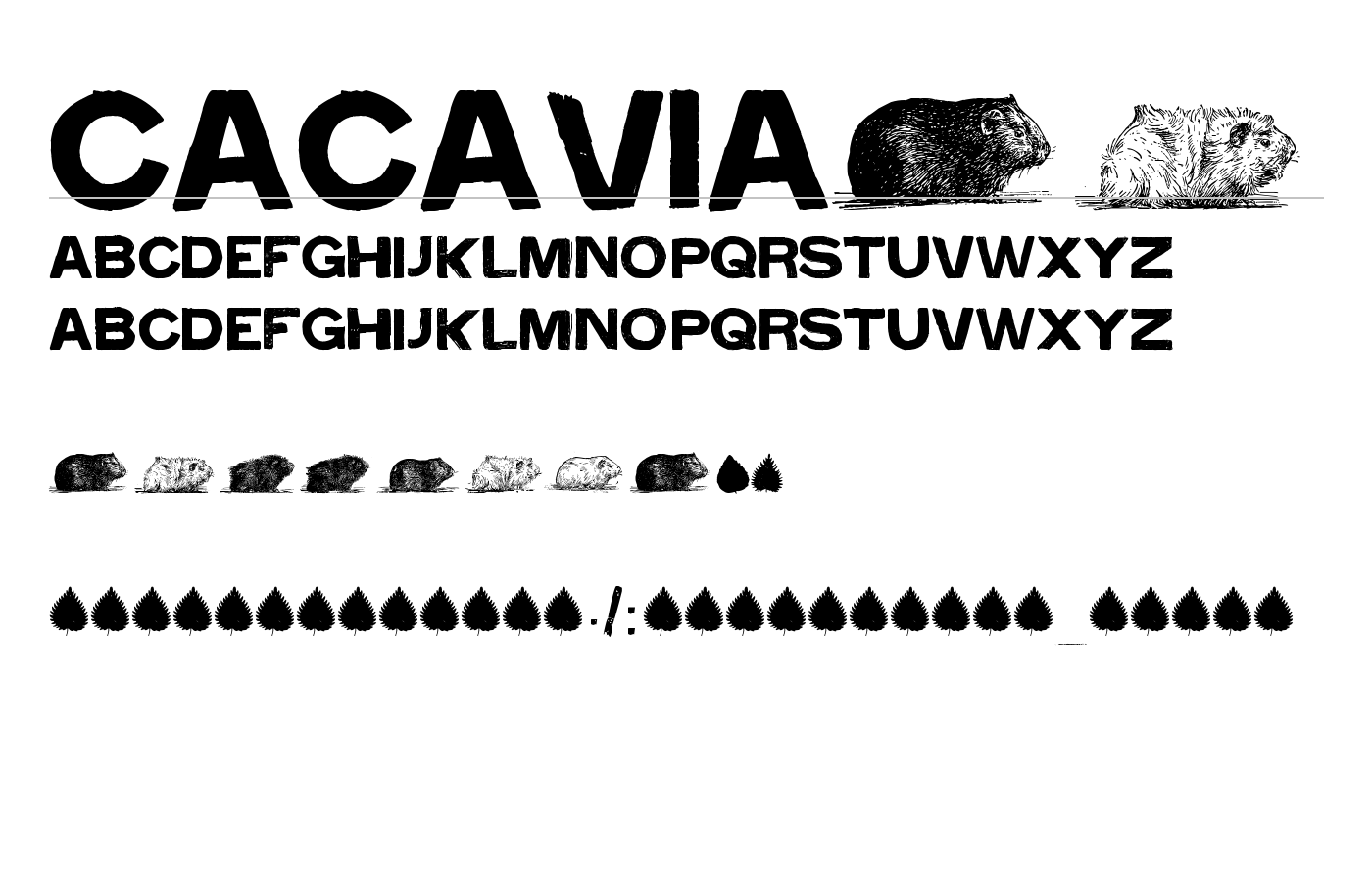 cacavia01 Font preview