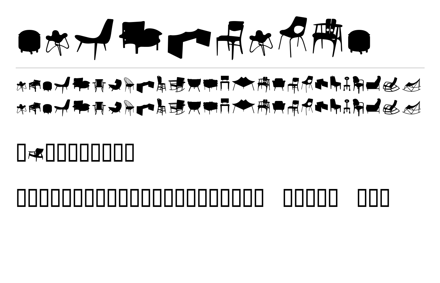 CadeirasPC Font preview