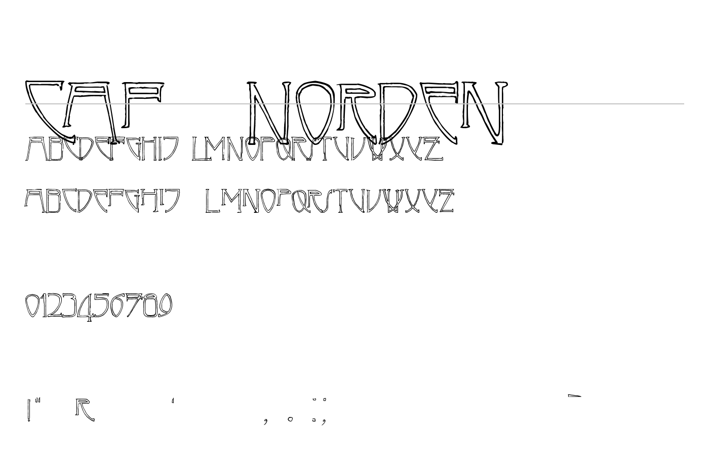 Café Norden Font preview