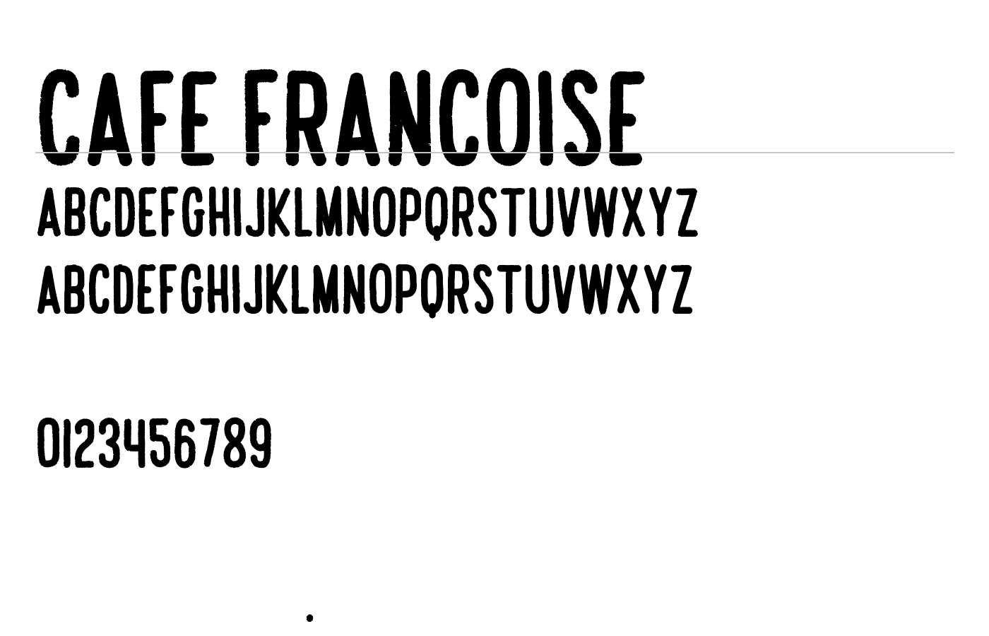 Cafe Francoise Font preview