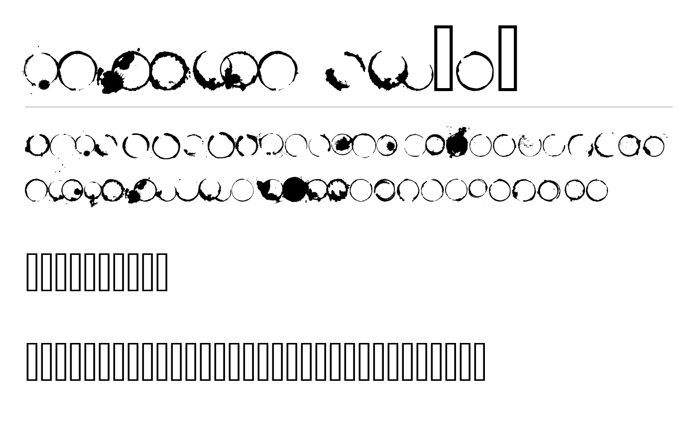 Cafeina Dig_v2 Font preview