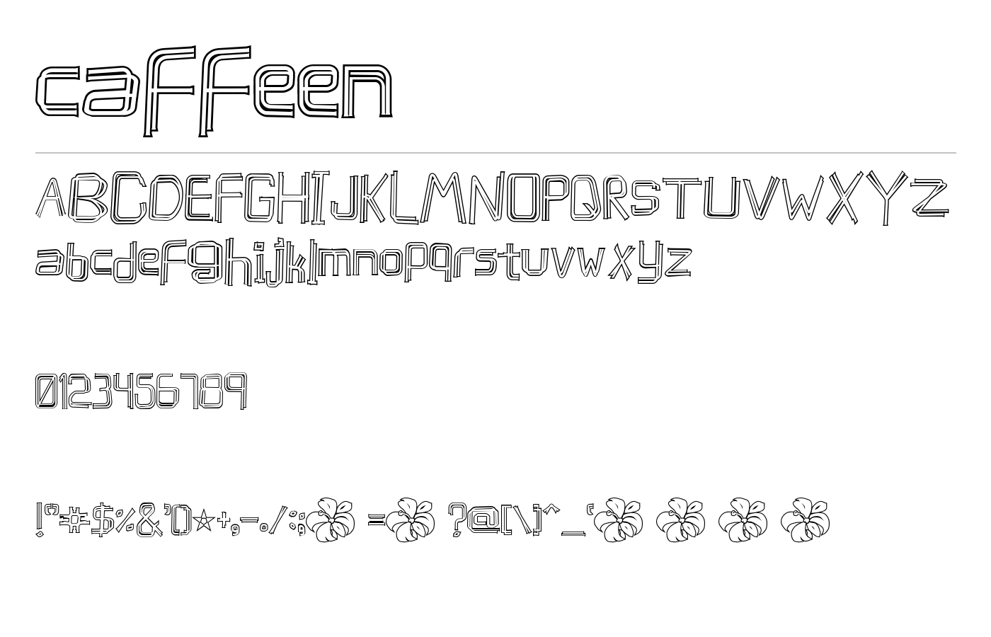 caffeen Font preview