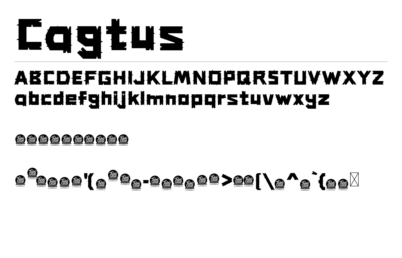 Cagtus Font preview