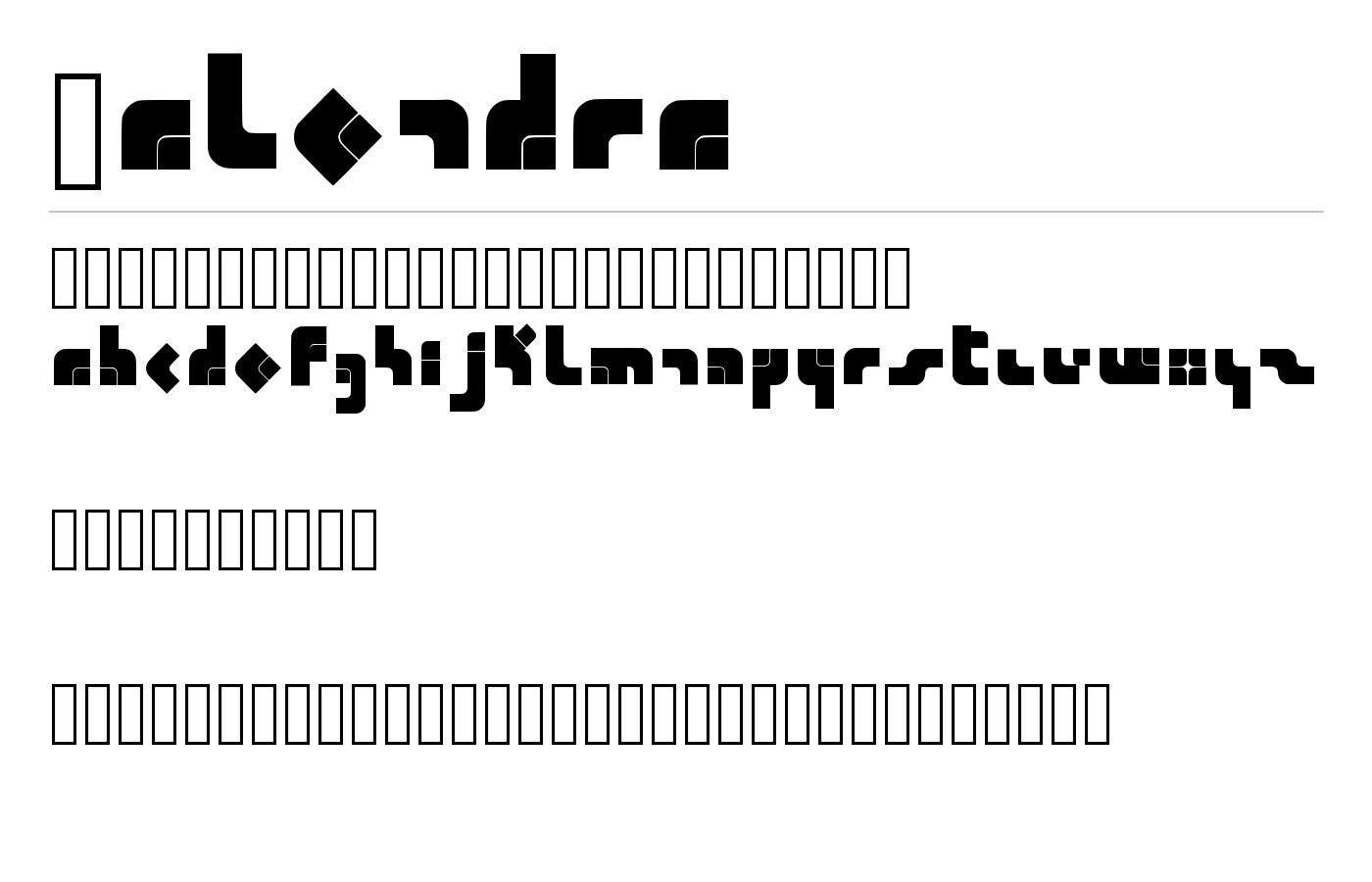 Calendra Font preview