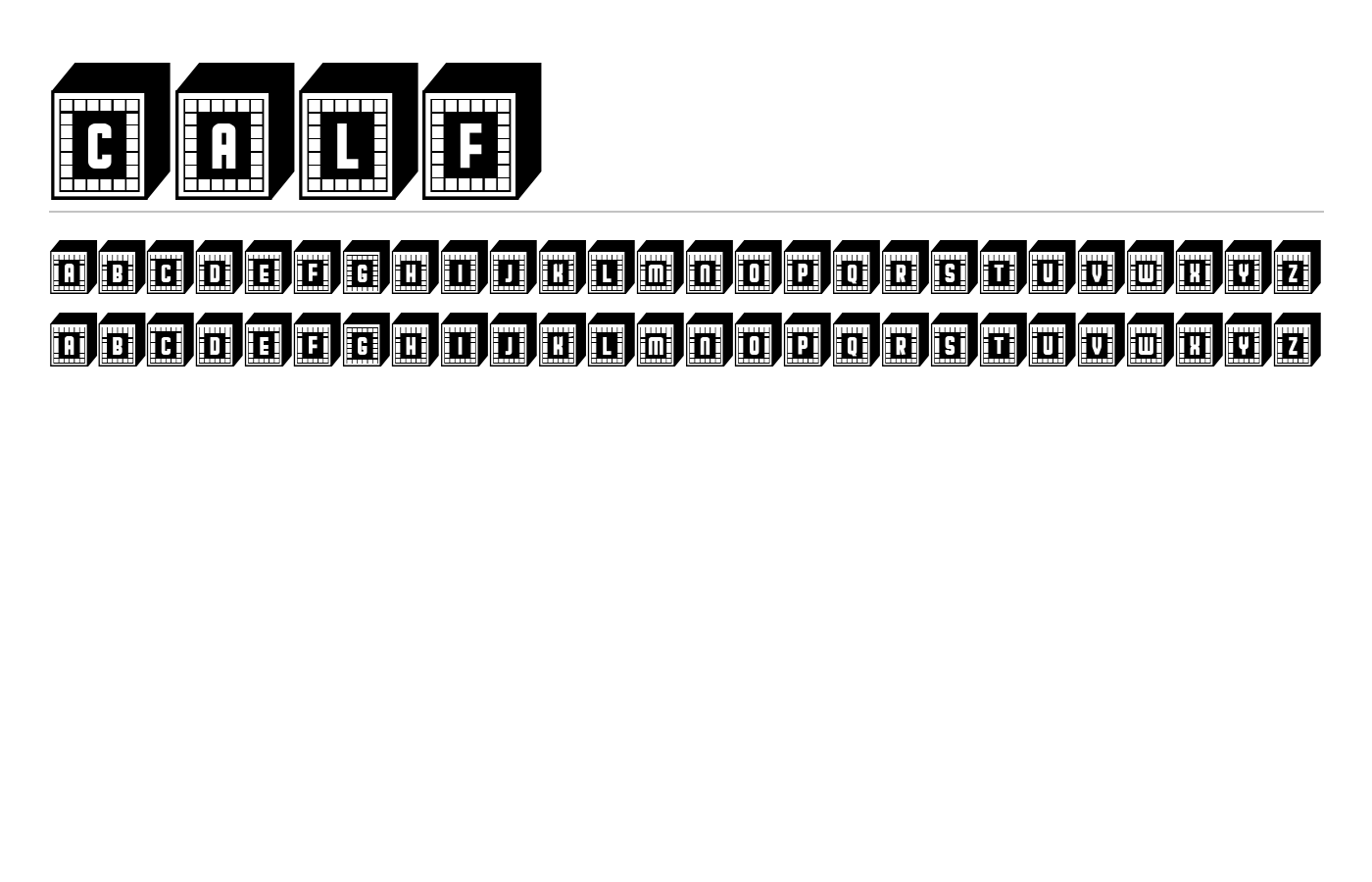Calf Font preview