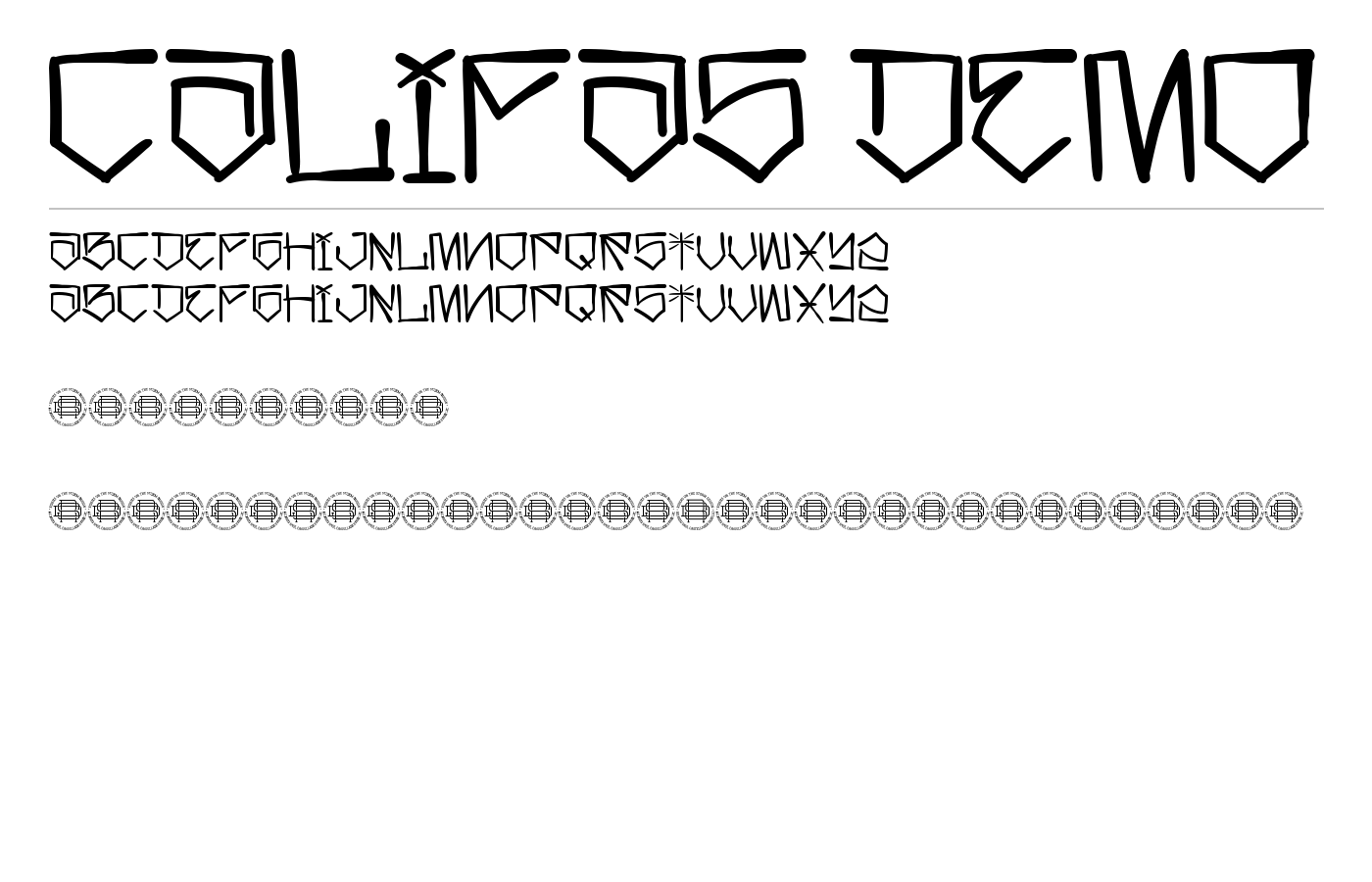 Califas Demo Font preview