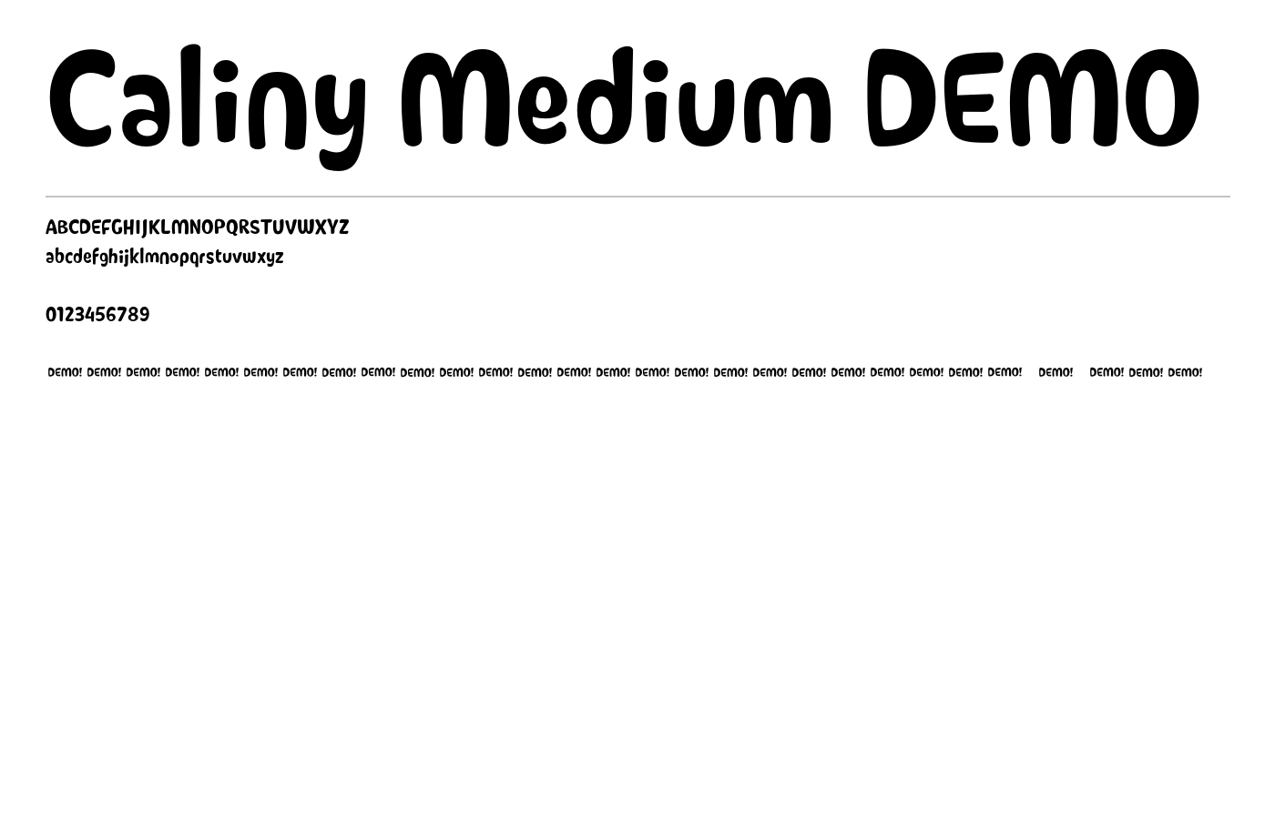 Caliny Font preview