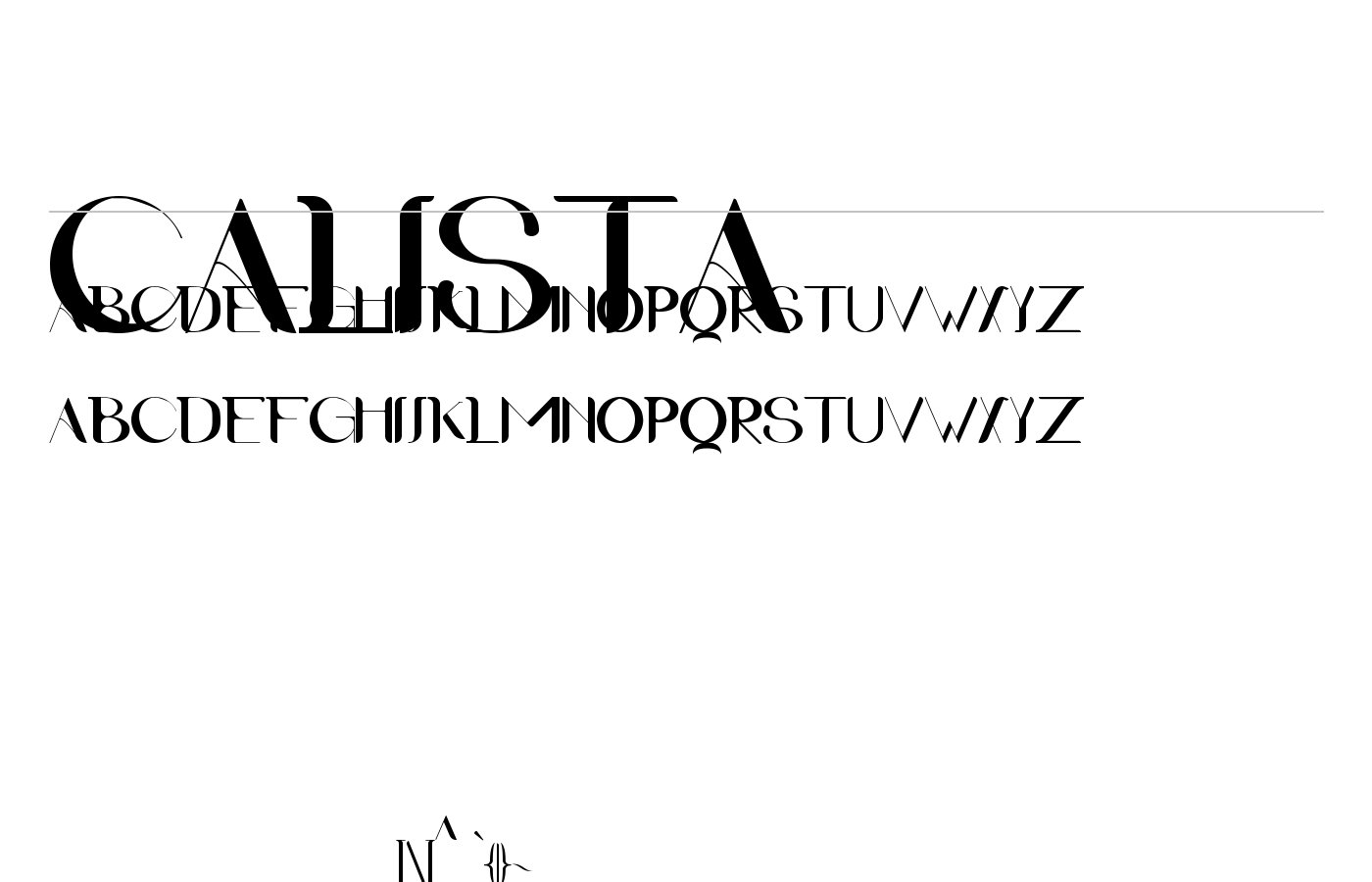 Calista Font preview