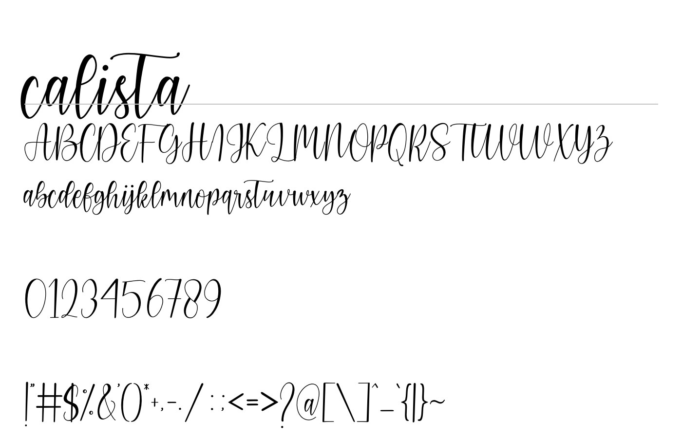 calista Font preview