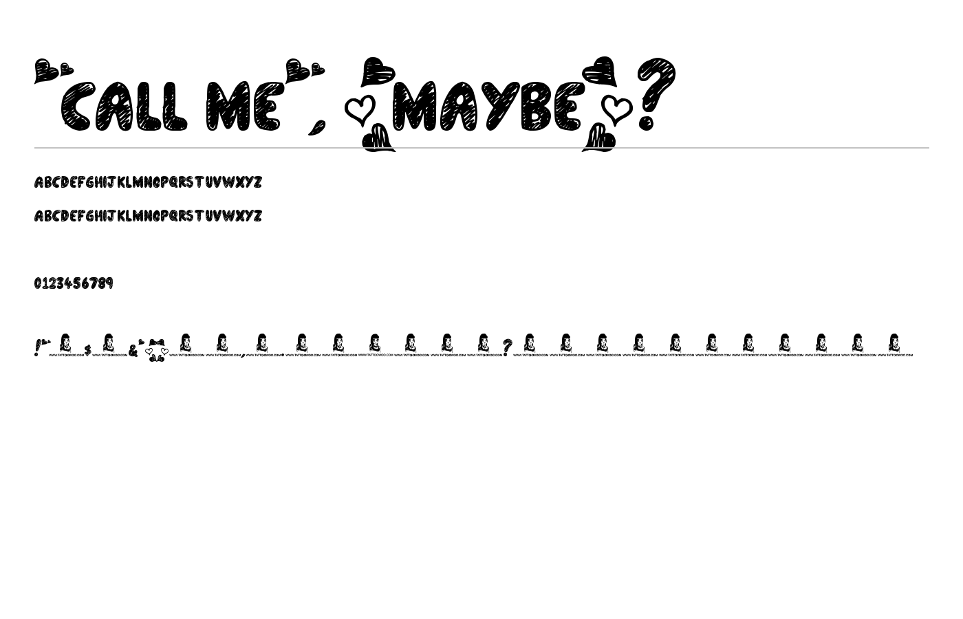 "Call Me", (Maybe)? Font preview