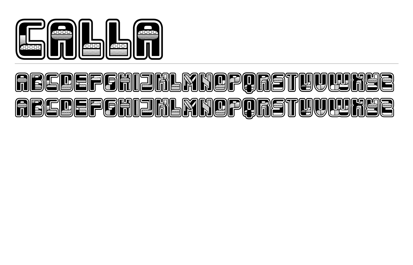 Calla Font preview