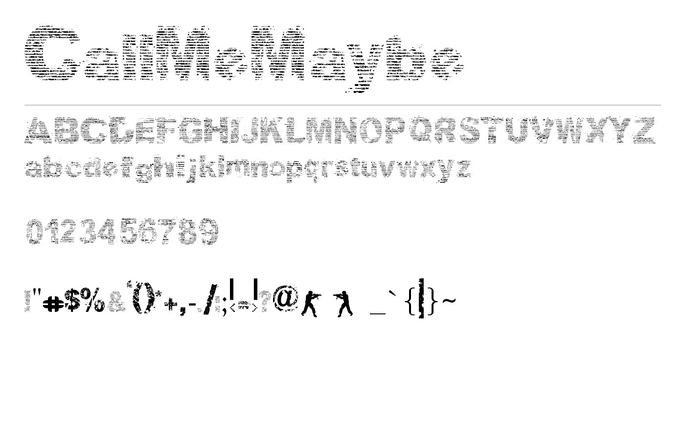 CallMeMaybe Font preview