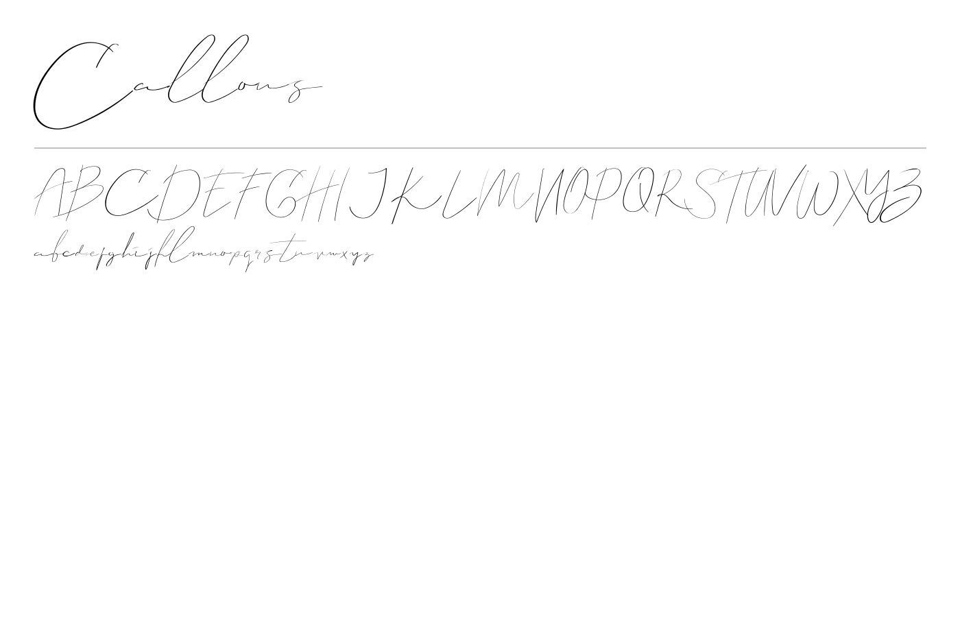 Callous Font preview