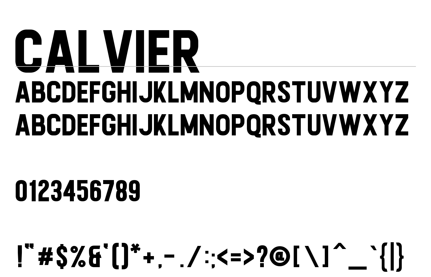 Calvier preview