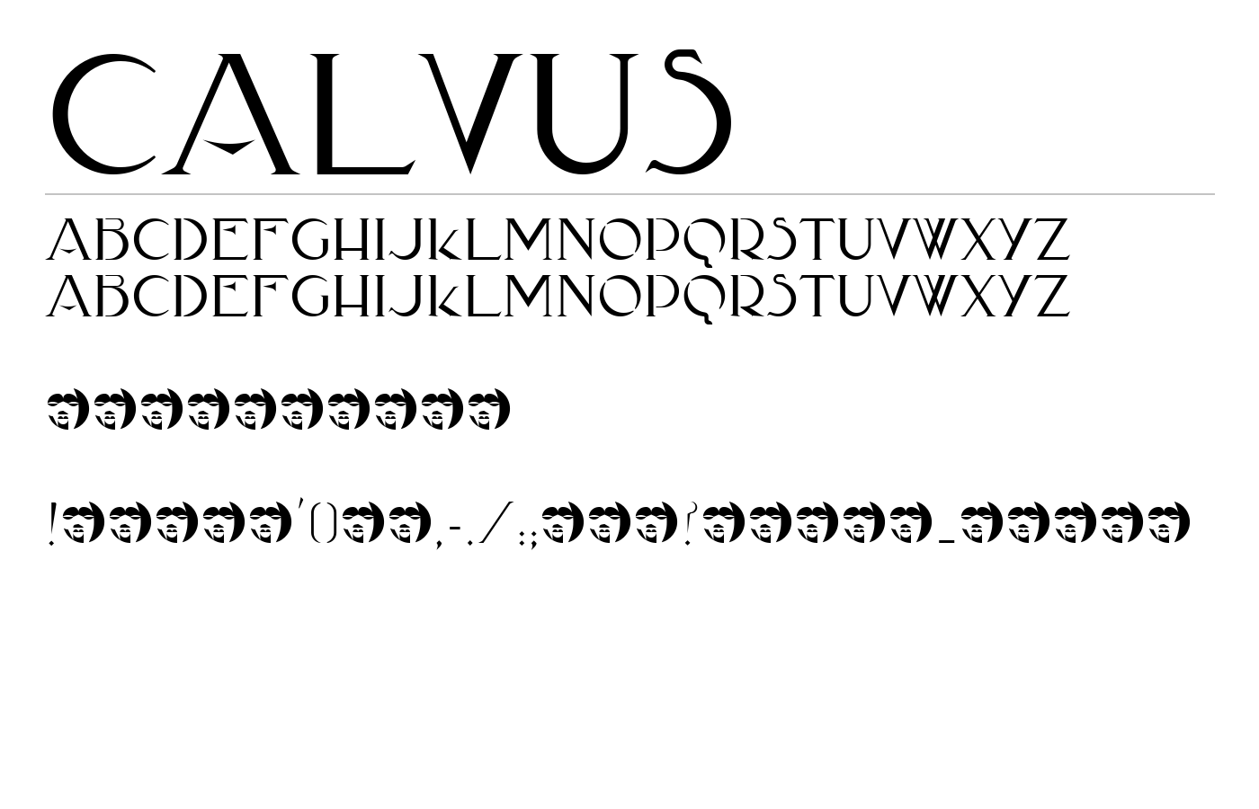 Calvus Font preview