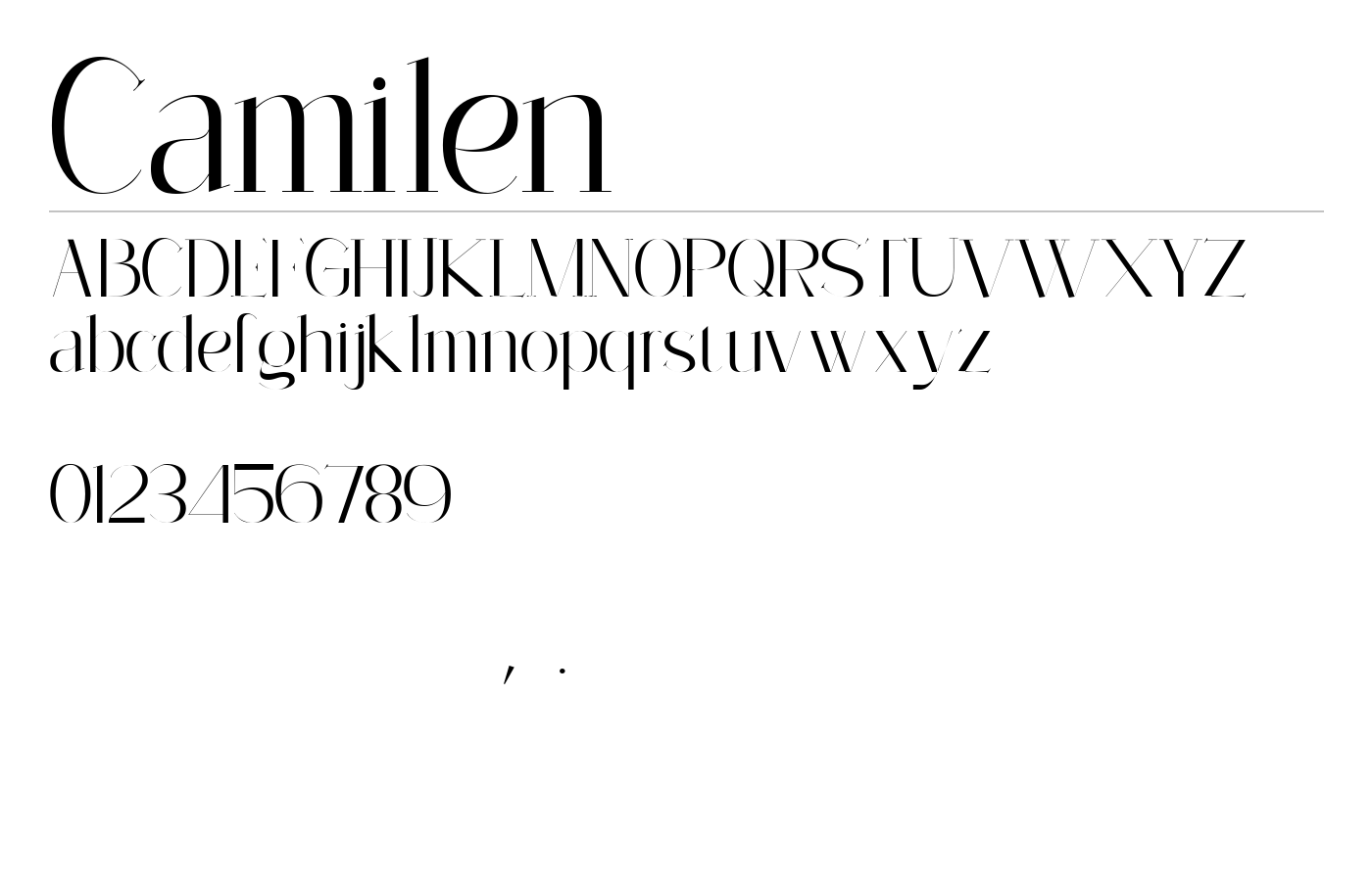 Camilen Font preview