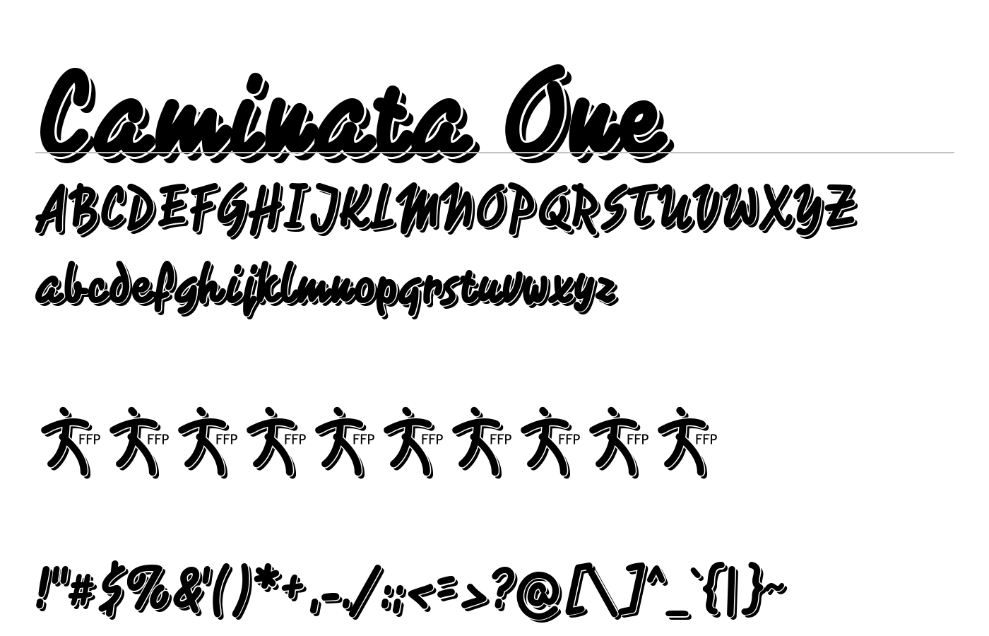 Caminata One Font preview