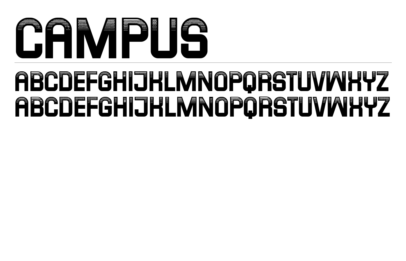 Campus Font preview