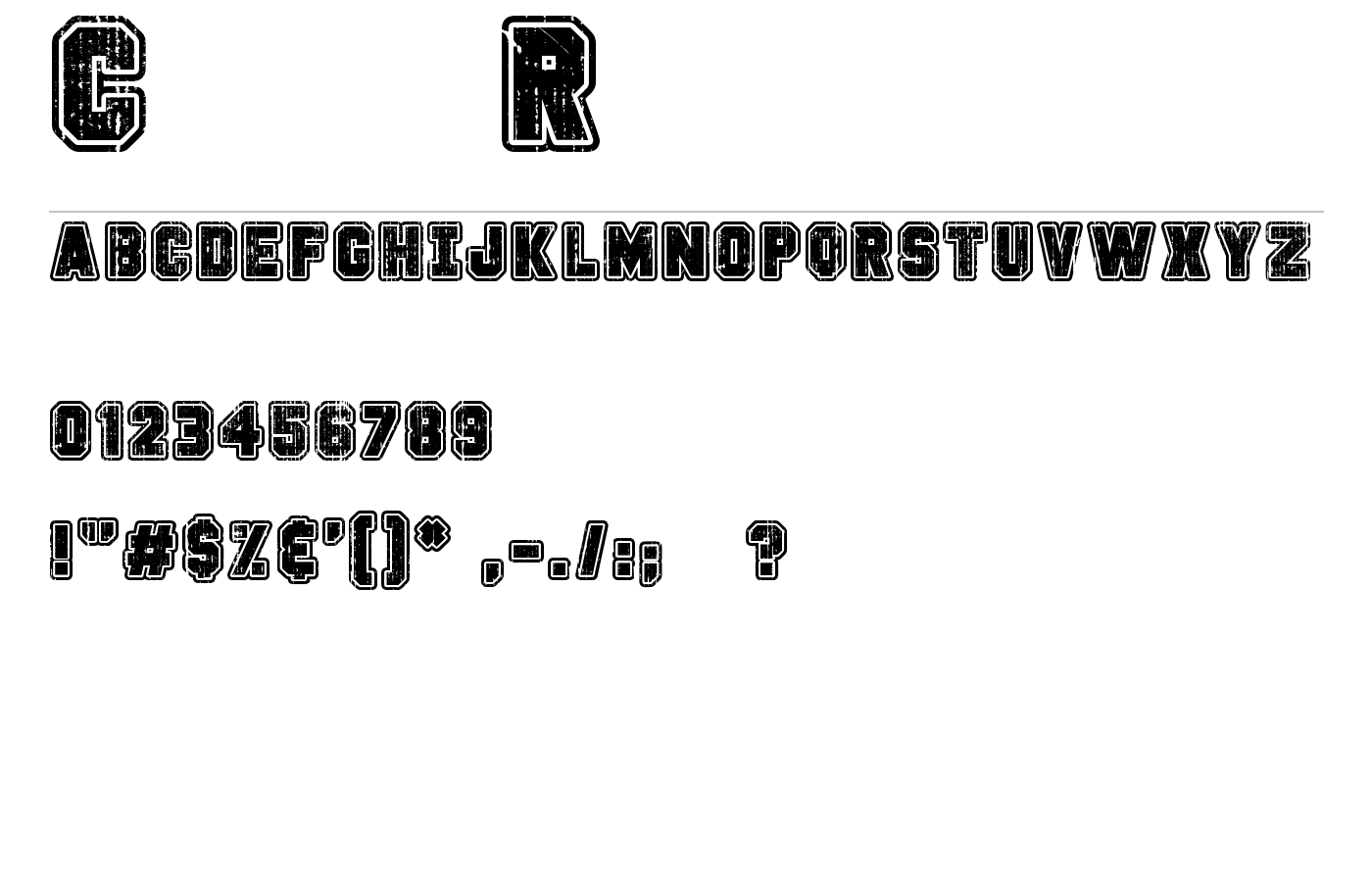 Campus Riot Font preview
