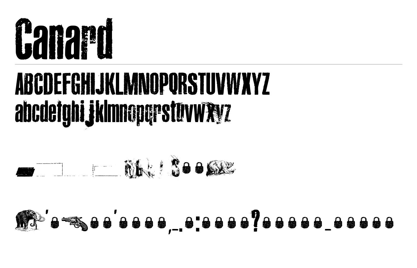 Canard Font preview
