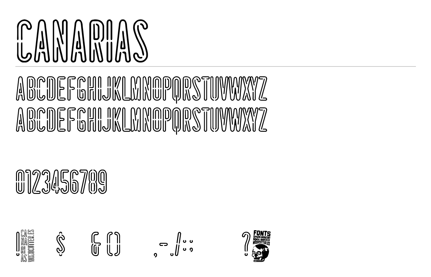 Canarias Font preview