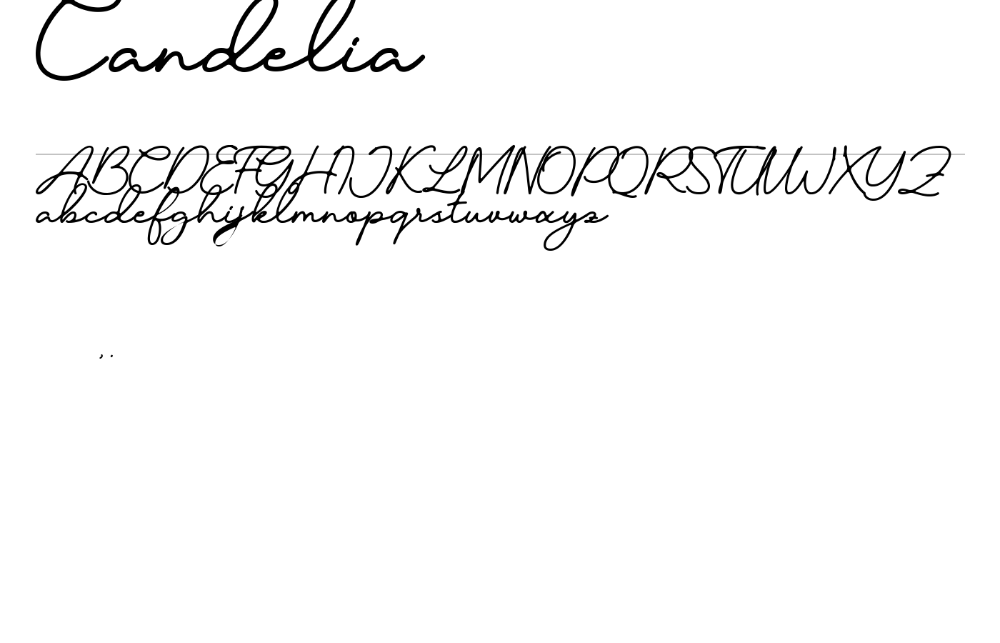 Candelia Font preview