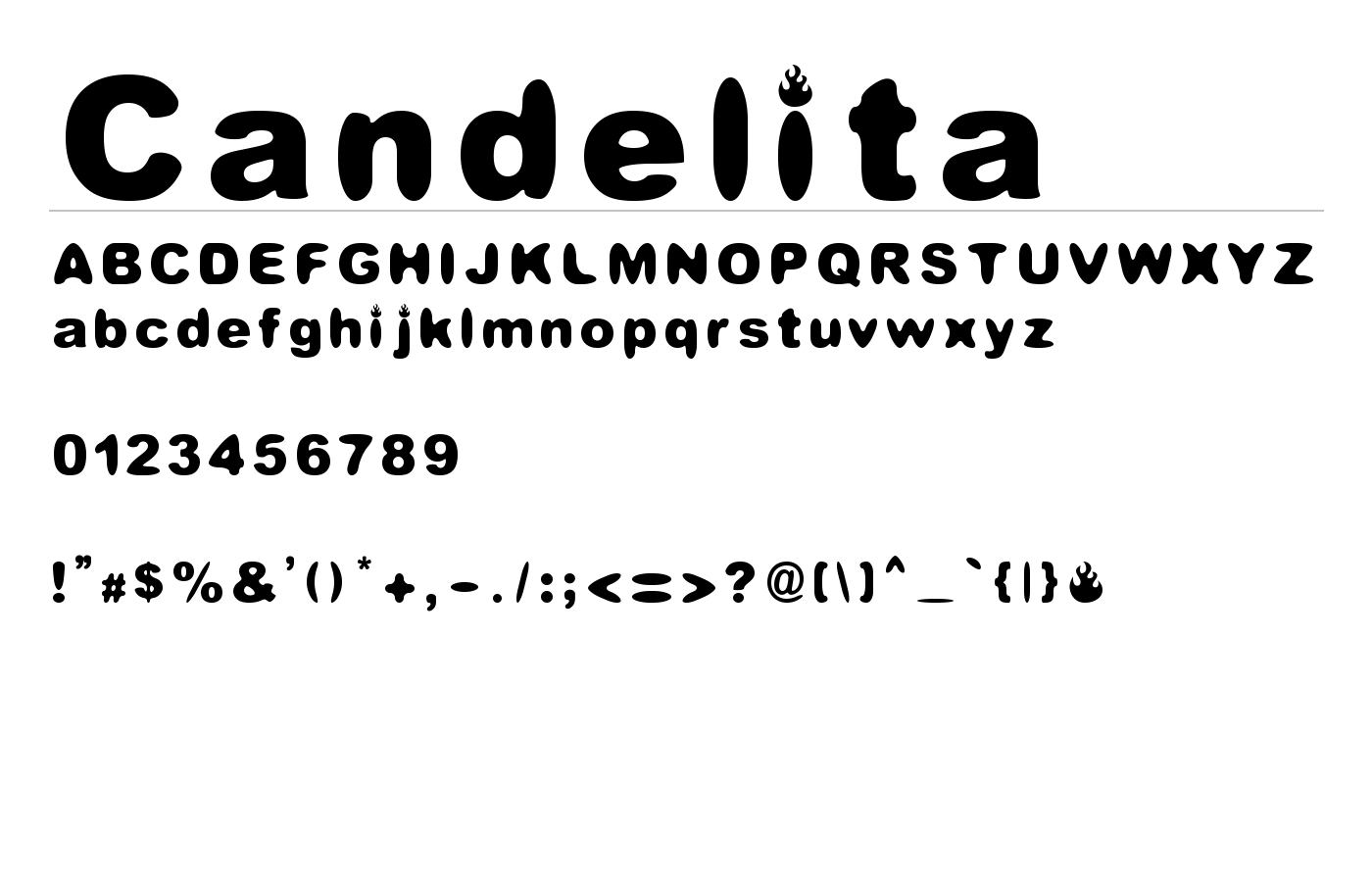 Candelita Font preview