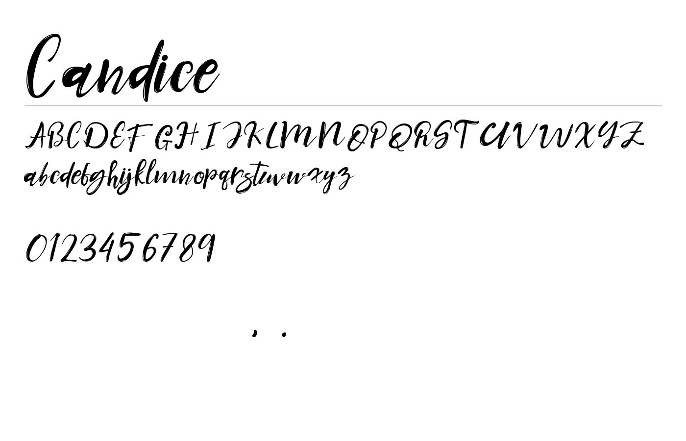 Candice Font preview