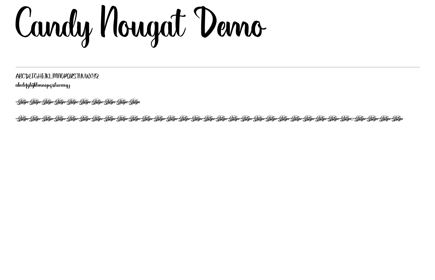 Candy Nougat Demo Font preview