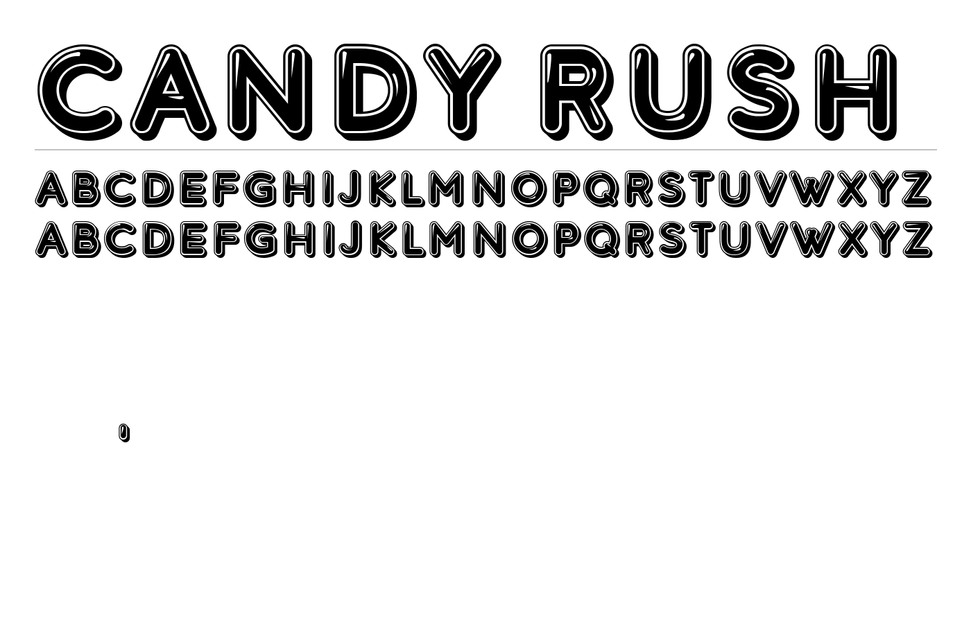 Candy Rush Font preview