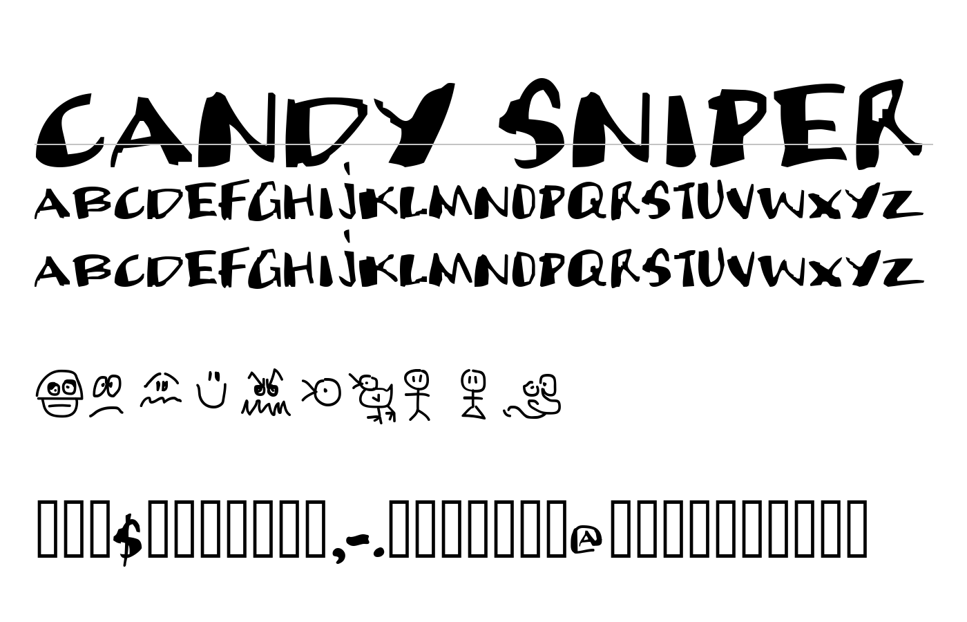 Candy Sniper Font preview