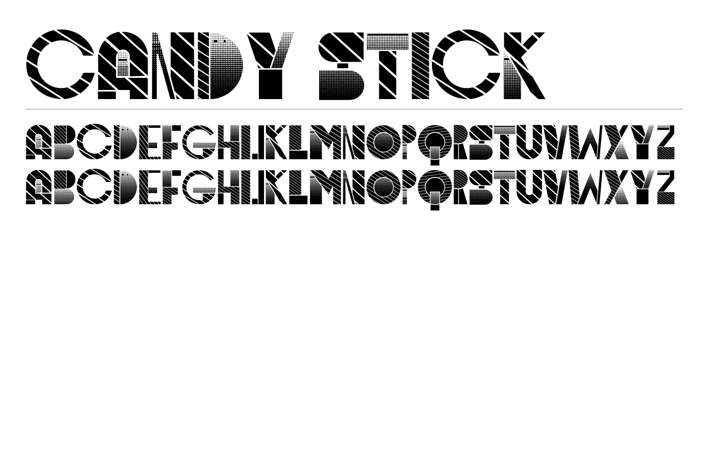 Candy Stick Font preview