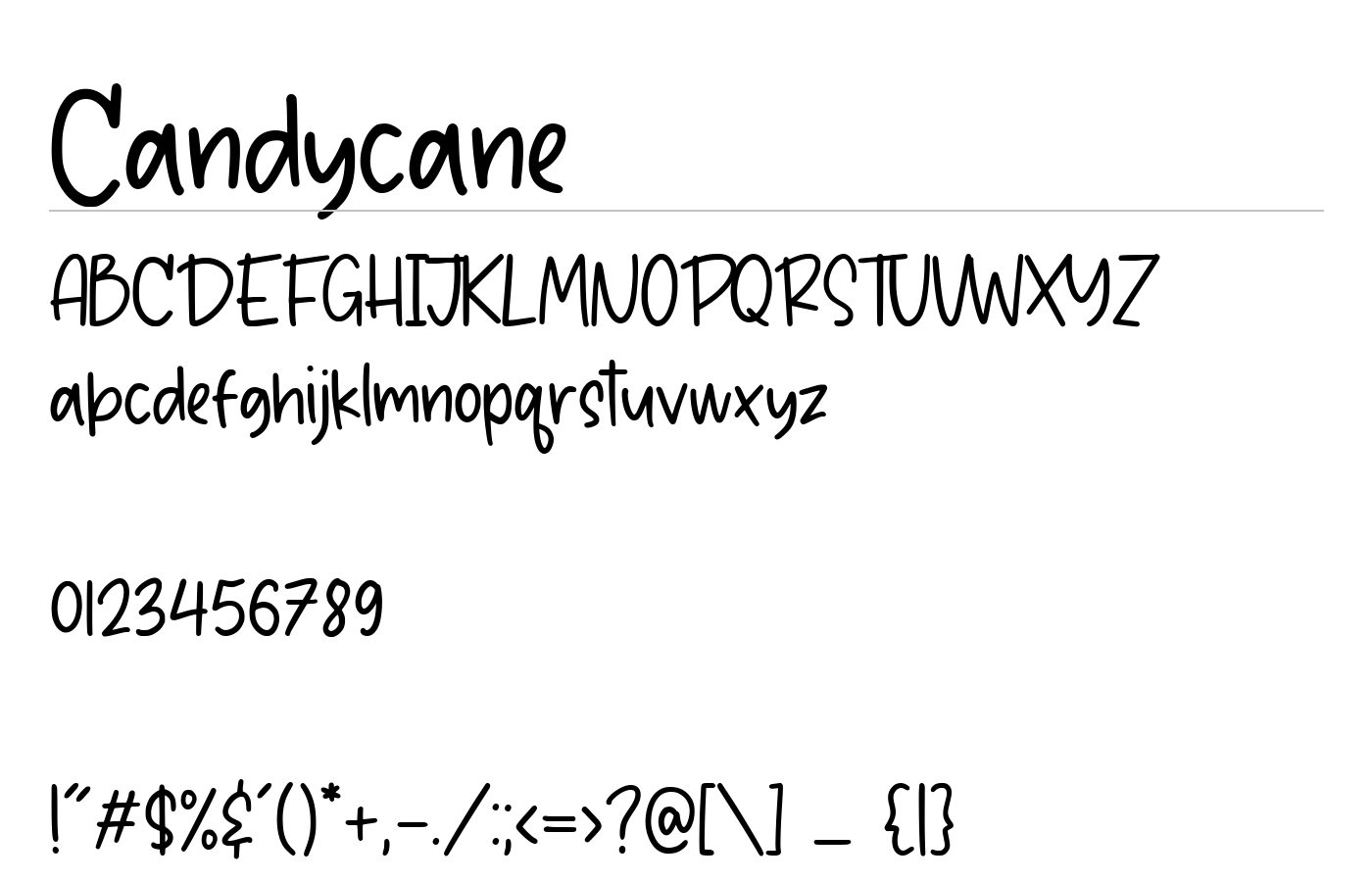 Candycane Playful Font preview