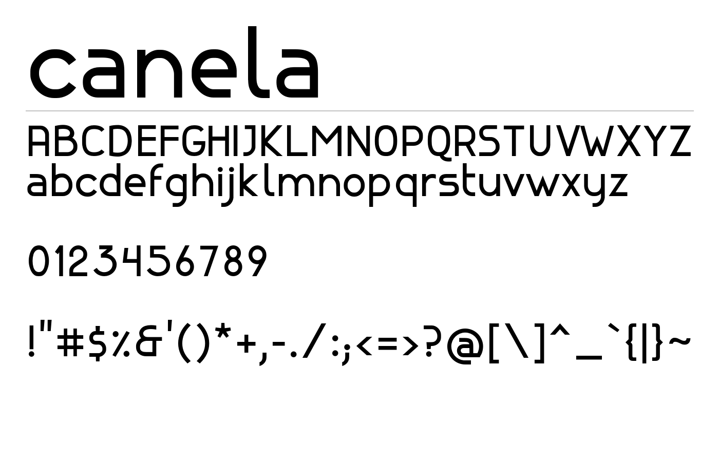 canela Font preview