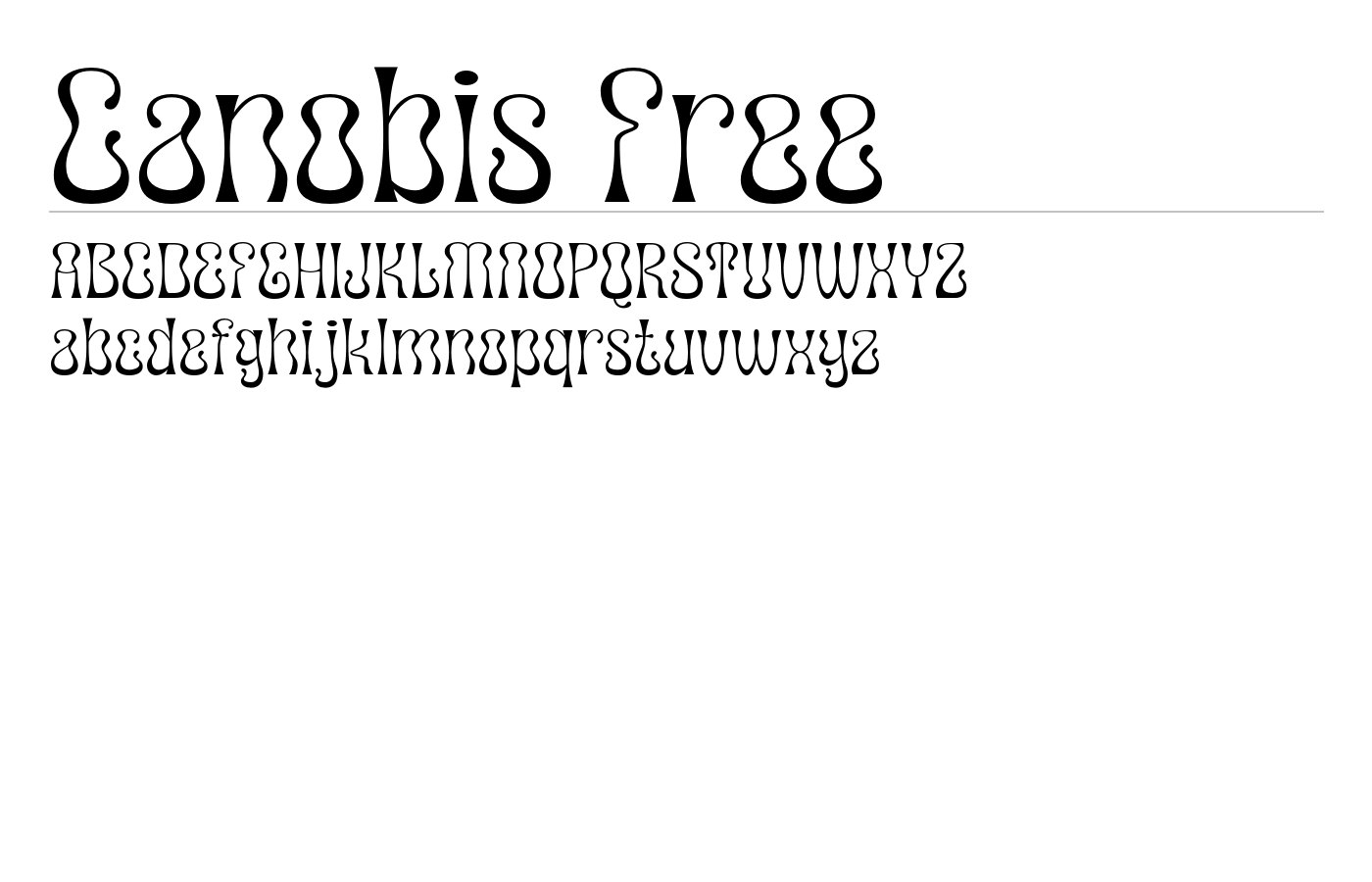 Canobis Free Font preview