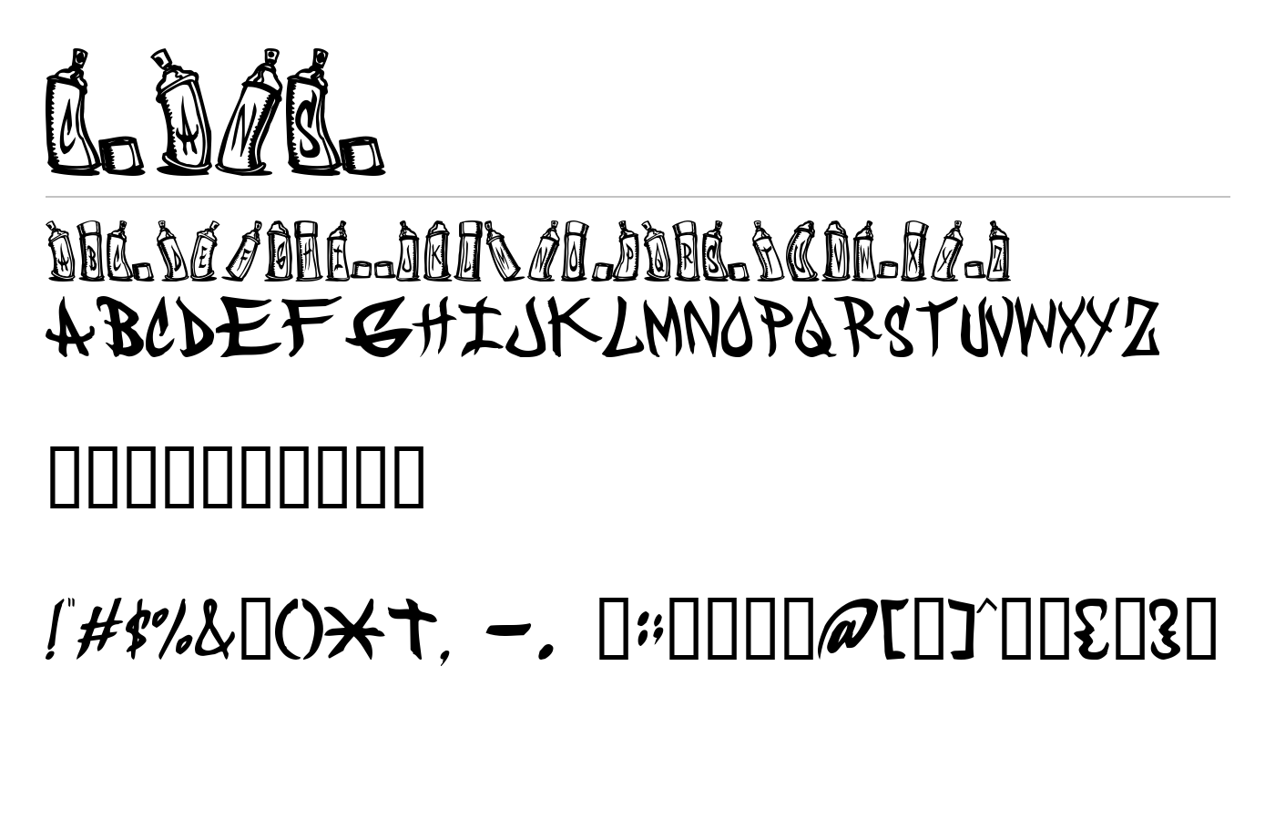 CANS Font preview
