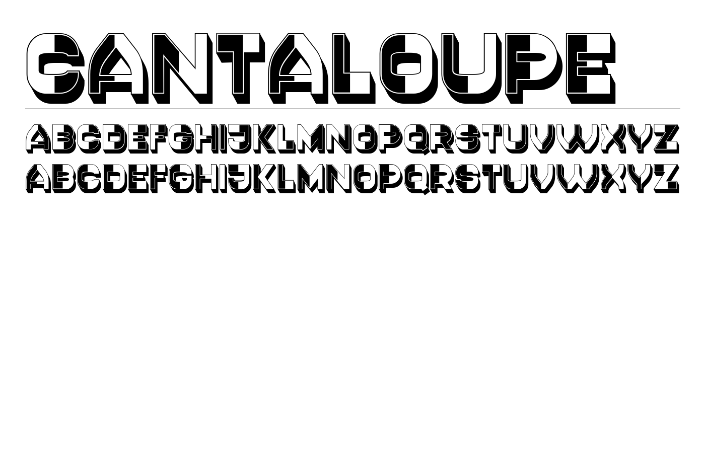 Cantaloupe Font preview