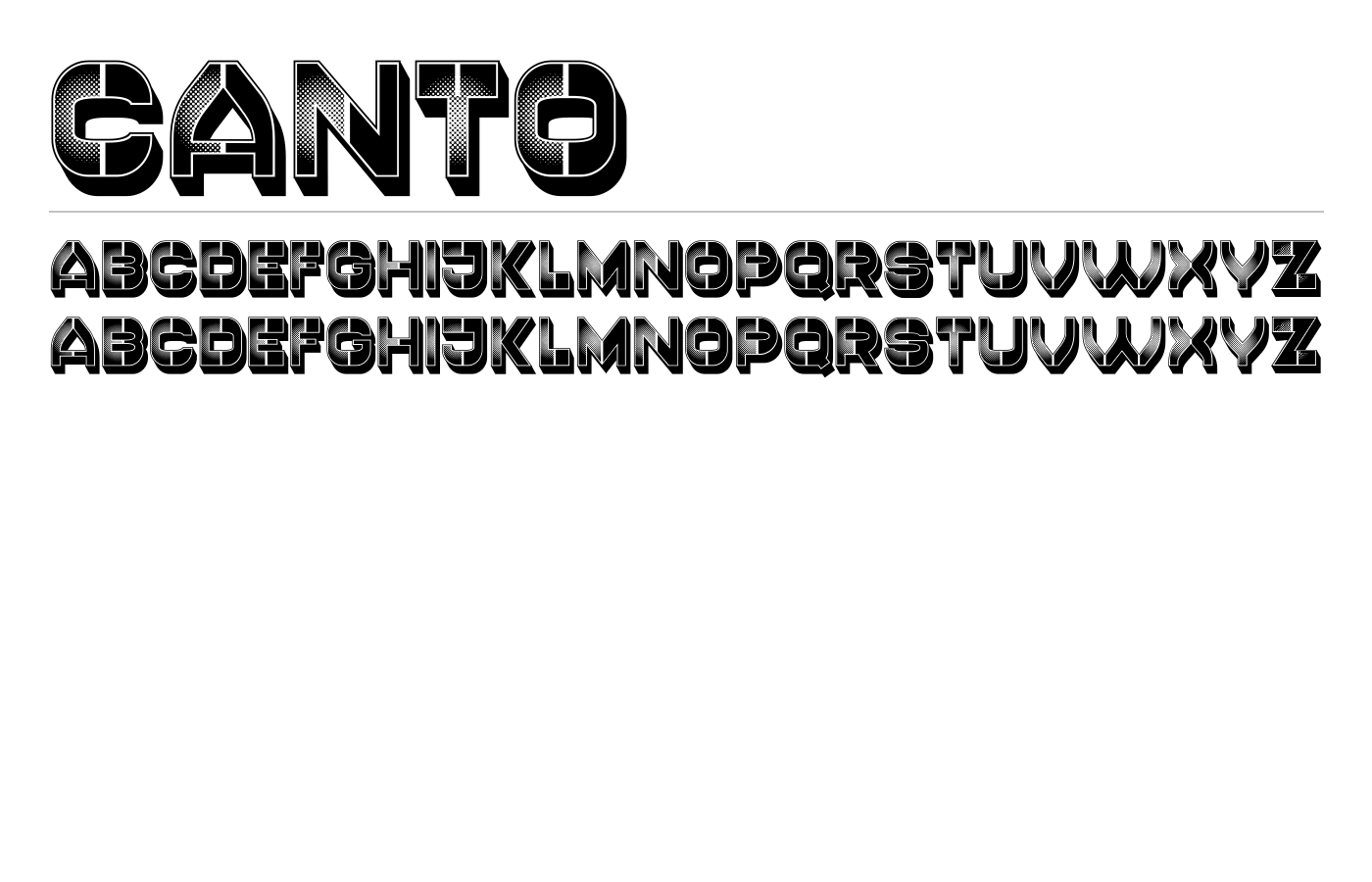 Canto Font preview