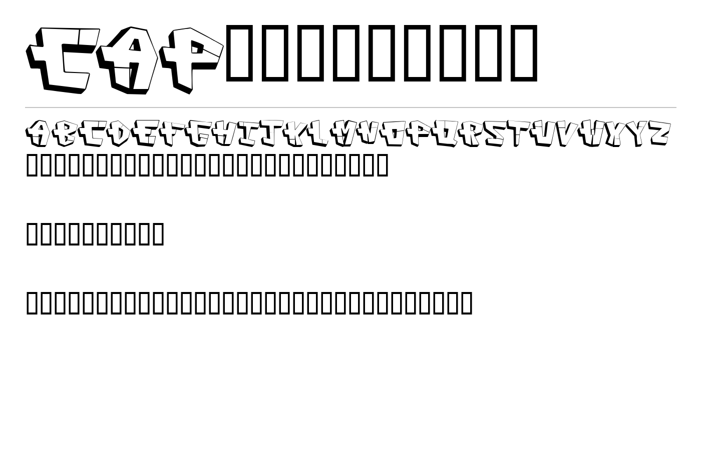 CAPconstruct Font preview