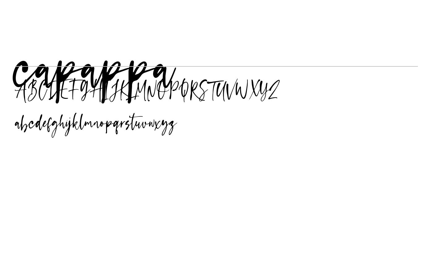 capappa Font preview