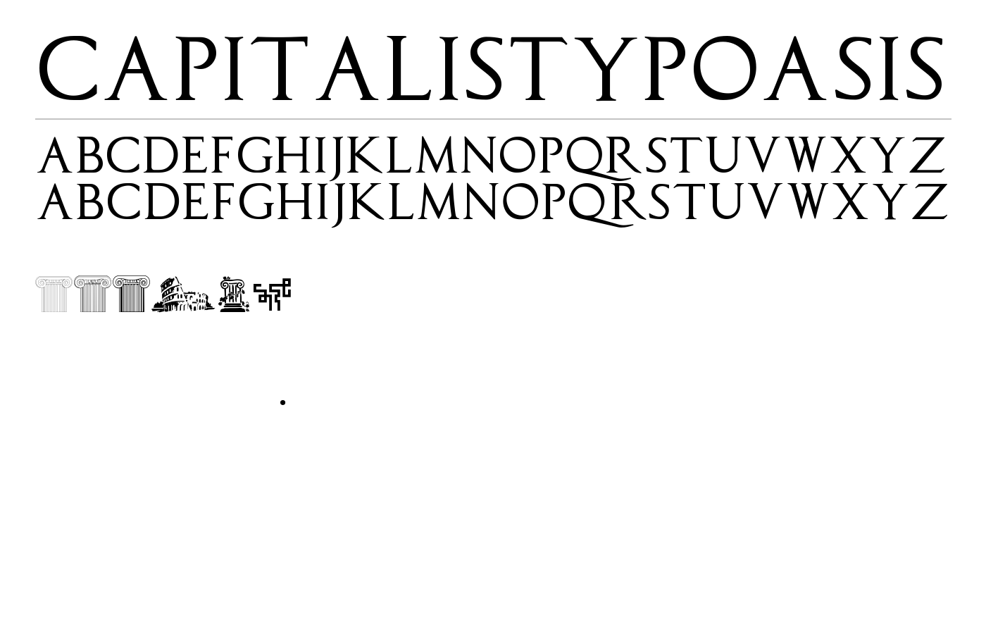CapitalisTypOasis Font preview