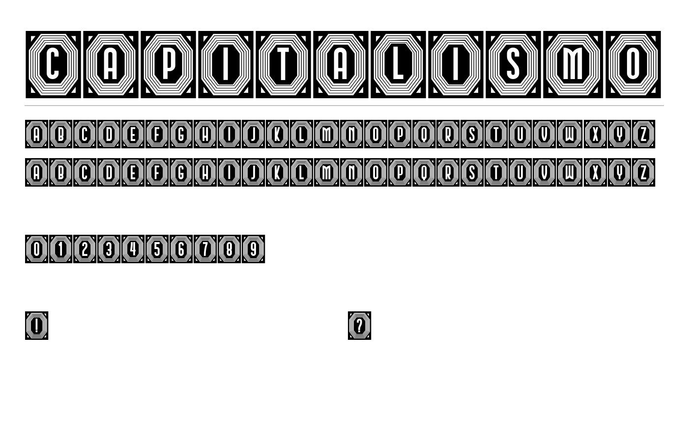 Capitalismo Font preview