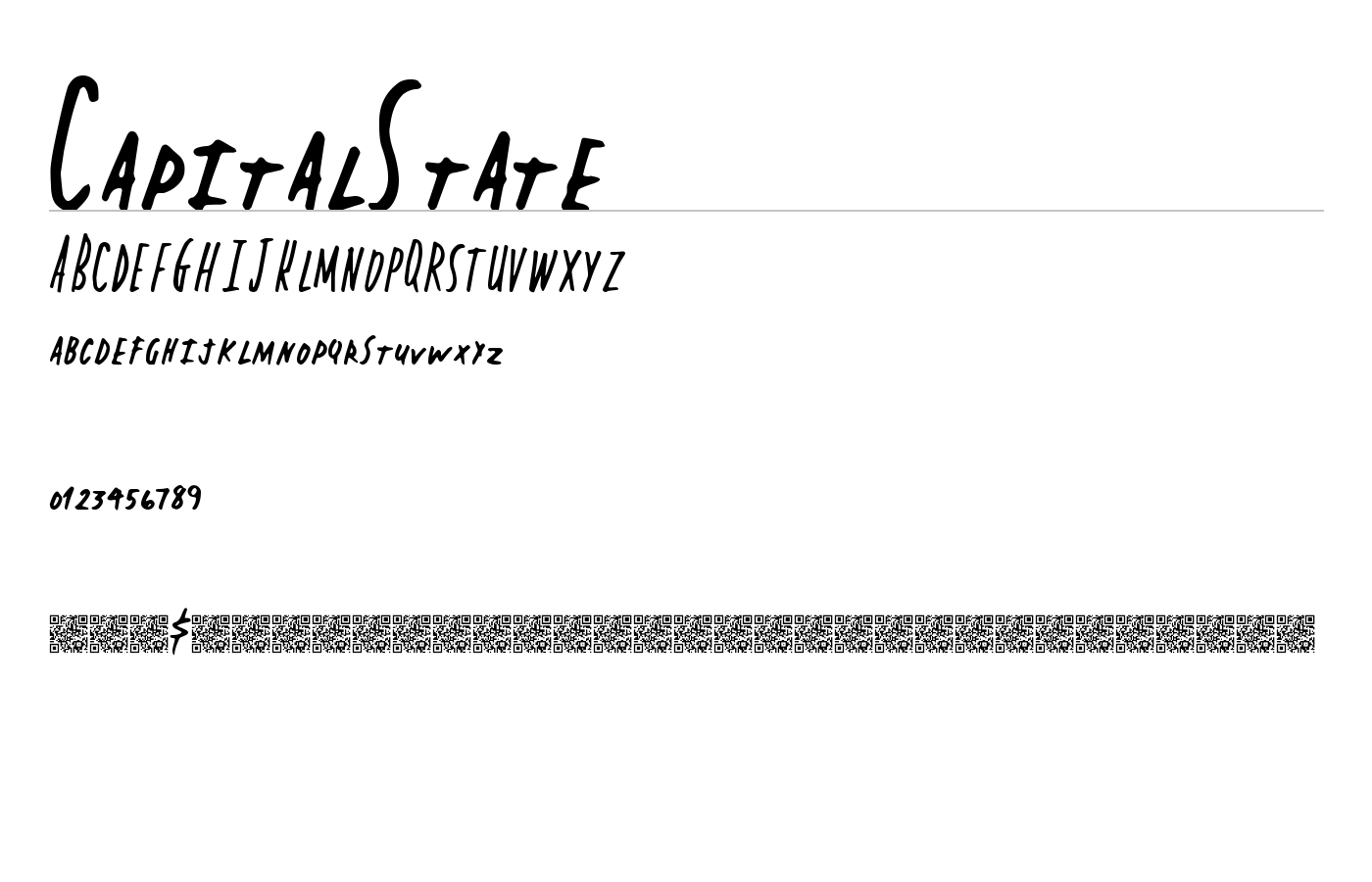 CapitalState Font preview